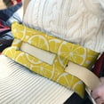 thumbnail image 3 of Modern Lemon Floral Seatbelt Pillow Fresh Yellow & White Design, Protective Post-Op Mastectomy Support, 3 of 7
