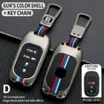 thumbnail image 4 of Car Key Case Cover Key Bag for Honda Civic Accord Vezel 2022 CR-V XR-V Accessories Car-Styling Holder Shell Keychain Protection, 4 of 14