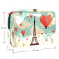 thumbnail image 5 of PVC Waterproof Cosmetic Makeup Case Travel Organizer Bag for Women Small with Zipper, Lightweight, Large Capacity, Printed Design - Suitable for Ladies and Girls on the Go, 5 of 6