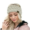 thumbnail image 2 of Dadaria Headband for Women Fashion Keep Warm Knitting Headband Handmade Sport Hairband Beige,Women, 2 of 5