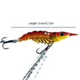 thumbnail image 3 of Señuelos de pesca para camarones de 8g con anzuelos hundidos VIB (espalda roja + cuerpo dorado), 3 of 3