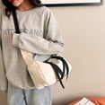 thumbnail image 2 of Bolso bandolera de lona para mujer bandolera de hombro grande coreana Likrtyny bolso de tela de nailon para estudiantes 2022, 2 of 9