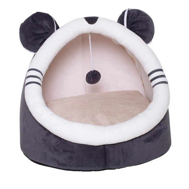 Cama cómoda para perros y gatos, cueva calmante para gatitos medianos, suministros para conejos y animales pequeños. S