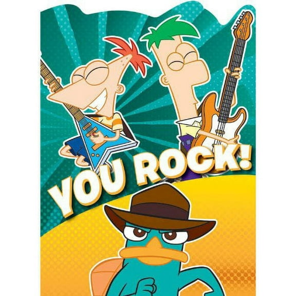 Various Phineas And Ferb 'Agent P' Thank You Note Set, 8 Count