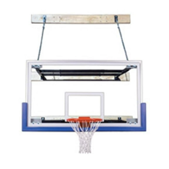 SupermMount46 Triumph Steel-Glass Wall Mounted Basketball System, Kelly Green