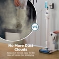 thumbnail image 6 of Shark Clean & Empty Cordless Stick Vacuum & Auto-Empty System, Self Cleaning Brushroll, HEPA Filtration, Anti-Allergen Complete Seal, BU3521 White/Peacock, 6 of 13