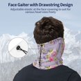 thumbnail image 4 of Neck Gaiter Face Cover Scarf, rose Tower flower Soft Face Sun Mask Cover Scarf Headband Cooling Sweat Absorbing Bandanas Hiking Cycling Running, 4 of 7