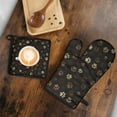 thumbnail image 5 of Paw Print Kitchen Oven Mitt and Pot Holder Sets 2 Pcs for Baking, Cooking and Grilling, Heat Resistant Up To 392 °F, 5 of 7