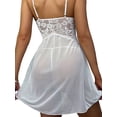 thumbnail image 3 of xiaxaixu Lingerie d'Été Femmes Ensembles Dentelle Sans Manches Pure Robe de Nuit avec String Taille Basse 2PCS, 3 of 7
