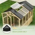 thumbnail image 6 of EAGLE PEAK 50% Sun Shade Cloth Mesh Cover with Grommets for Greenhouse for EAGLE PEAK 6.7x9.6x7.7 ft Wood Greenhouse, Black, 6 of 9