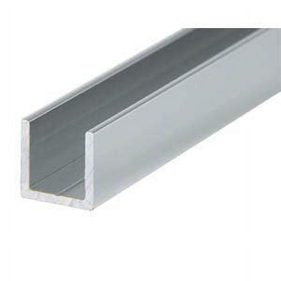 4 FT (48") 1" Channel 5/8" Long Legs 1/16" Walls (3 Pack) Clear Anodized Aluminum