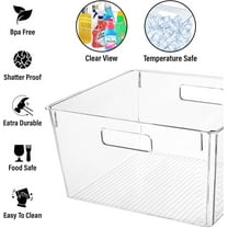 Large Plastic Storage Bins for Kitchen, Pantry, Laundry &