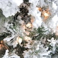 thumbnail image 2 of Northlight 3ct Prelit Artificial Christmas Trees Heavily Flocked Alpine5' - Clear Lights, 2 of 2