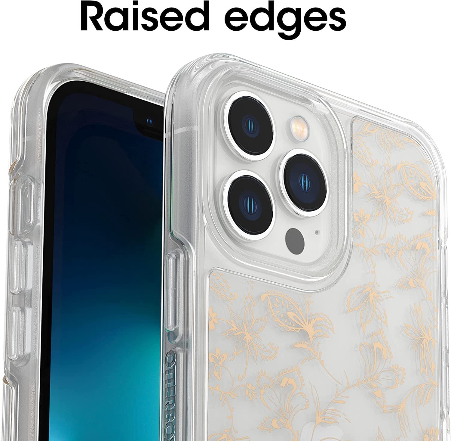 OtterBox iPhone 13 Pro Max  iPhone 12 Pro Max Symmetry Series Case - WALLFLOWER, Ultra-Sleek, Wireless Charging Compatible, Raised Edges Protect Camera  Screen