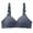 C, variant on Striped Print Thin Women Bra Breathable Gathers Comfort No Steel Ring Underwear, B, Purple