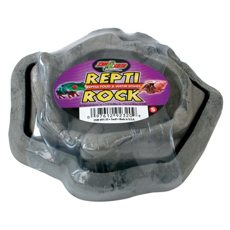 Combo Reptile Rock Food and Water Dish Small, Fast shipping,Brand (Best Food To Feed Bearded Dragons)