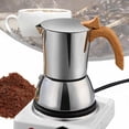 thumbnail image 2 of Siruishop Stovetop Espresso Maker Stainless Steel Camping Pot Coffee Maker for Camping, 2 of 8
