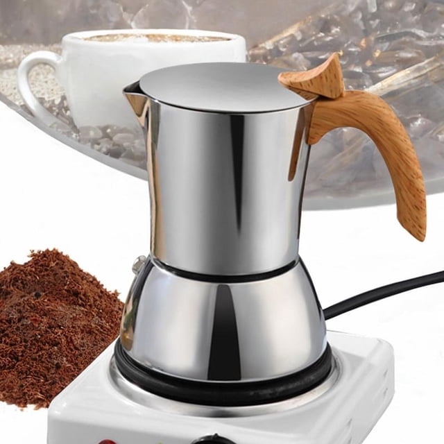 Cafetière à Expresso en Acier Inoxydable pour Camping