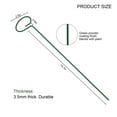thumbnail image 4 of Deago 12 Pack 15.7 inch Plant Support Stakes Garden Single Stem Plant Stakes Flower Support Rings for Amaryllis Orchid Lily Rose Tomatoes, Green, 4 of 9