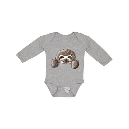 

Inktastic KiniArt Sloth Gift Baby Boy or Baby Girl Long Sleeve Bodysuit