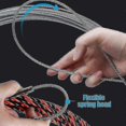 thumbnail image 4 of Electrician Fish Tape Kit for Cable Pulling 5-50 Meters, Plastic Coated Steel Wire Threading Rod with 360 Head Wheel, 4 of 5