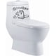 thumbnail image 3 of Divertida calcomanía de baño para inodoro, calcomanía de pared para asiento de inodoro con diseño de gato adiós, paquete de 2, 3 of 5