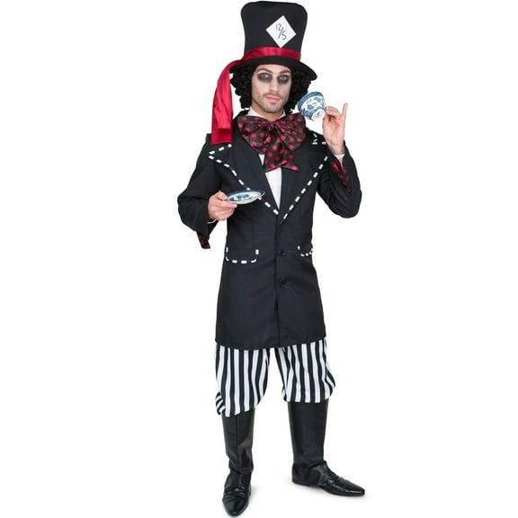 Karnival Costumes The Black Hatter Men's Costume Medium 38-40