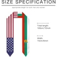 thumbnail image 6 of Emblem Bulgaria Mix USA United States Flag Graduation Stole For International Student Stole Pride Cheers Shawls, 6 of 6