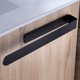 thumbnail image 1 of 37cm No Drilling Self Adhesive Stainless Steel Towel Bar - Black, Bathroom Bathroom Towel Rack, 1 of 5