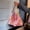Pink, variant on Boho Crossbody Bag Crochet Purse - Hollow Out Knit Shoulder Tote for Women, Summer Beach Handbag Lightweight (White)
