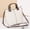 Milkshake White, variant on Genuine Leather Pebbled Tote Bucket Bag for Women, Large Capacity Commute Top-Handle Shoulder Bag (10.6"x5.1"x11.4", 1.65lb), Urban Simple Daily Carry