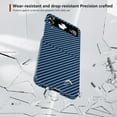 thumbnail image 4 of Aramid Fiber Case for Samsung Galaxy Z Flip 4 Case Aramid Fiber Thin Fit Slim Minimalist 6 FT Military Grade Drop Protection Case with Wireless Charging, Blue, 4 of 12