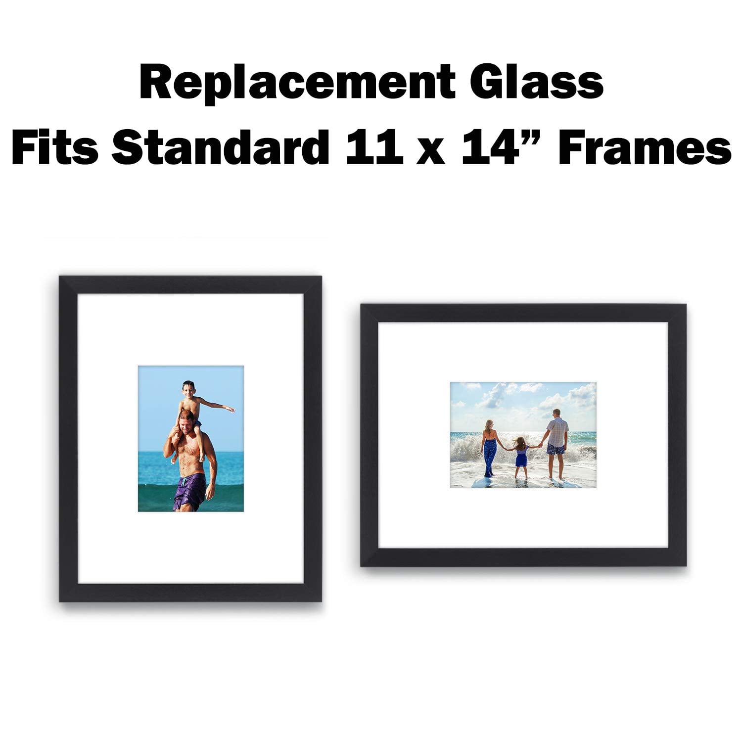 Icona Bay 11x14 Photo Picture Frame Real Glass Cover Replacement