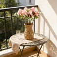 thumbnail image 4 of Ramo de rosas artificiales con tallos florales realistas para decoración de bodas en el hogar | Rosas de plástico sintético con tallos flexibles, 4 of 6