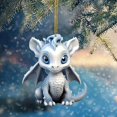 thumbnail image 2 of Colgante Con Estampado Navideño De Dragoncito Adorable Para Colgar En El Árbol De Navidad, Decoración Para El Hogar, Alféizar De La Ventana, Colgante Para El Coche, Colgante Para La Mochila, 2 of 6