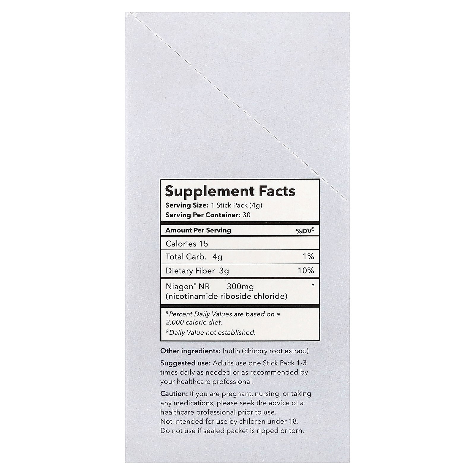 Tru Niagen Increases NAD+, Nicotinamide Riboside, Unflavored, 30 Packets, 0.14 oz (4 g) Each
