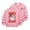 #0061-Pink, variant on Cowsor Girls Sweatshirts Kids Cute Graphic Crewneck Pullover Tops Long Sleeve Holiday Shirts