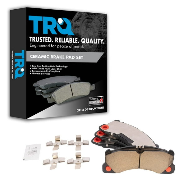TRQ Front Ceramic Brake Pads Fits Porsche Cayenne Macan Panamera VW Touareg BFA27043 Fits select: 2010-2017 VOLKSWAGEN TOUAREG
