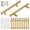 Gold-Style 2, variant on Evjurcn 10 Pack Brushed Black Drawer Knobs, 1.1 Inch Knurled Black Cabinet Knobs with Screws, Round Aluminum Alloy Pull Handles for Kitchen Cabinets, Dressers, and Wardrobes