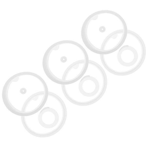ROSENICE Water Bottle Seal Ring 12Pcs White Silicone Sealing For Water Flask And Food Jar Prevent Leaks