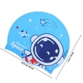 thumbnail image 2 of WHAMVOX Swimming Cap for Kids Cute Cartoon Design Silicone 1Pack, 2 of 5