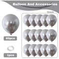 thumbnail image 2 of czcpp-60Pcs Metallic Silver Balloons 5Inch Shiny Chrome Silver Balloon Silver Metallic Party Balloons Small Silver Chrome Helium Balloons for Birthday Engagement Anniversary Wedding Party Decoration, 2 of 4