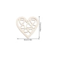 thumbnail image 6 of LOLIPPYY 1 Set Wooden Hearts Embellishments Unfinished Heart Cutouts Wood for Home Decor, 6 of 6