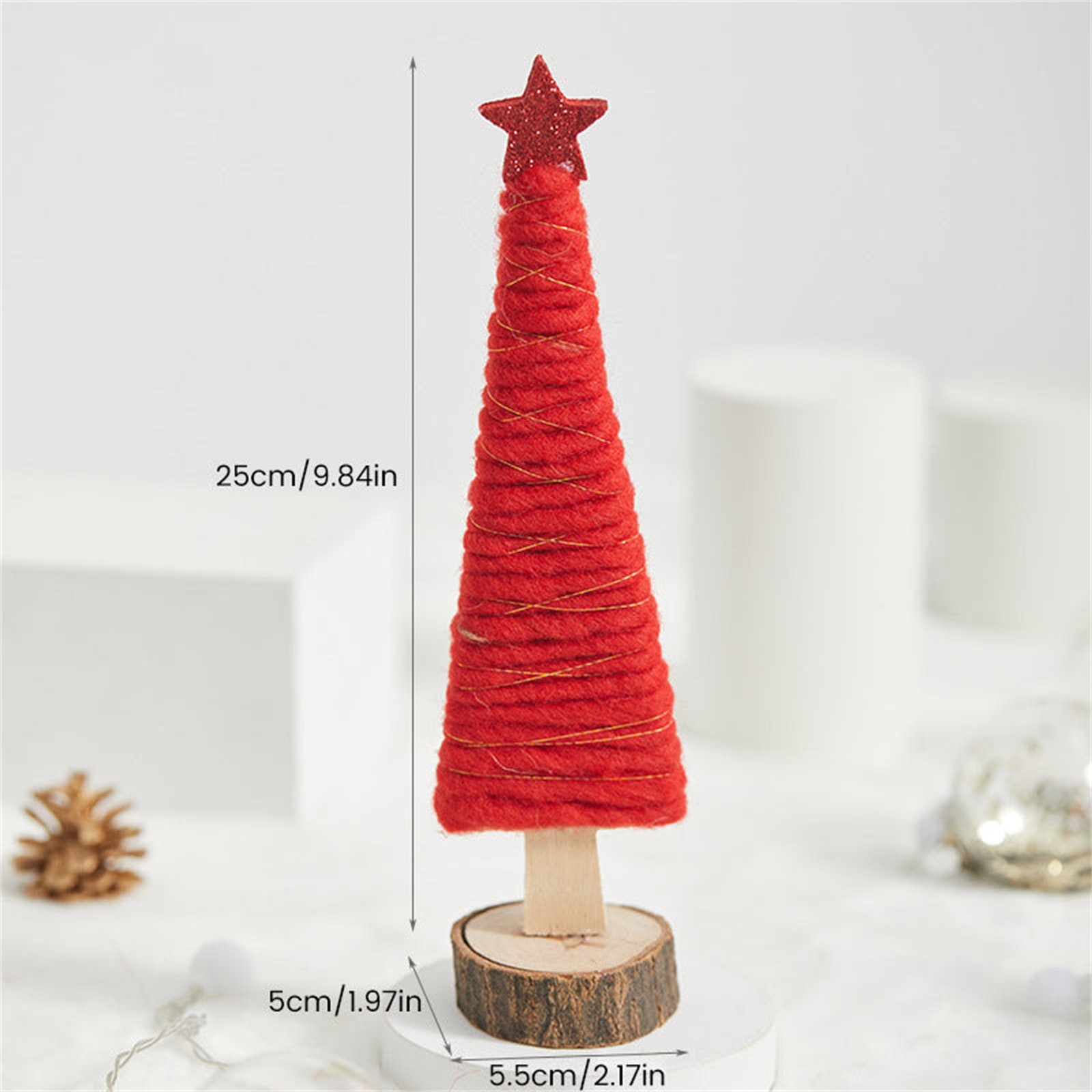 12 Décorations Sapin En Forme De Rennes Brillants - Ornements De Sommet Ou Branches - Plastique Pailleté - 11 Cm - Noël Festif