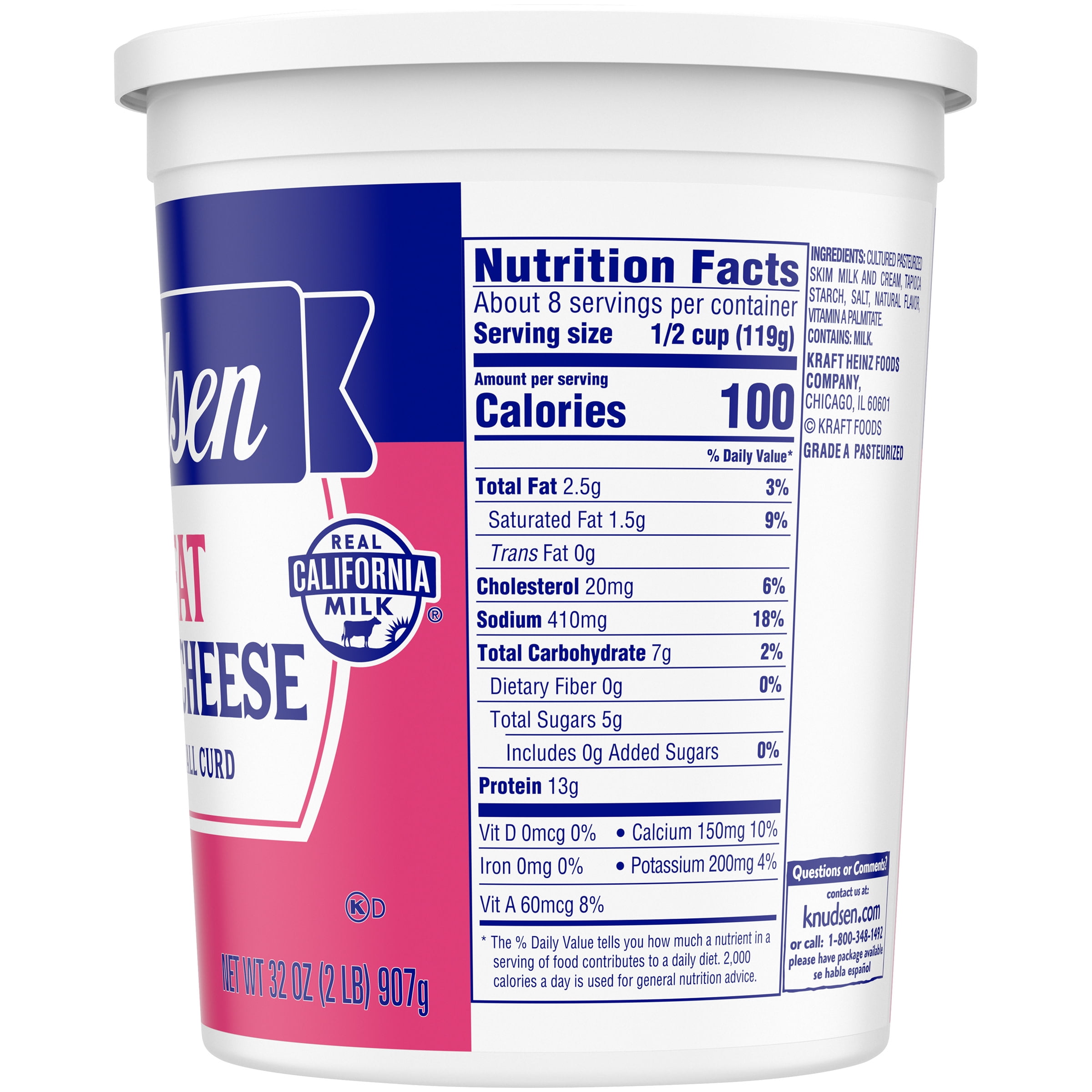 Knudsen Lowfat Cottage Cheese Nutrition Facts Besto Blog