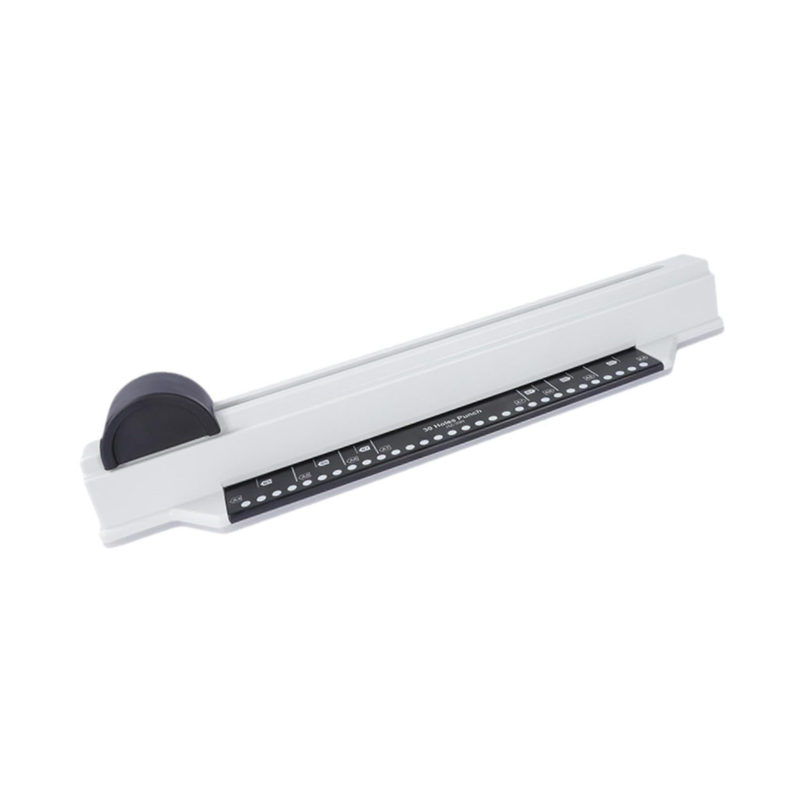 Tachiuwa 30 Hole Puncher Hole Punch Tool 5 Sheet A4/30 Holes Manual Desktop Hole Pouch Binding Machine Paper Punches for Black