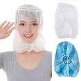 thumbnail image 2 of Hioecau Filet à Cheveux Jetable pour Barbe Bonnet Bouffant Intégral Unisexe Universel Service Alimentaire Cuisine Couvre-Chef Non Tissé Filet à Cheveux, 2 of 8