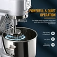 thumbnail image 6 of Preenex 30Qt Dough Food Mixer Commercial 1.5HP 1100W 3 Speed Pizza Bakery Dough Blender, 6 of 7