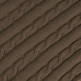 thumbnail image 6 of PiccoCasa Cotton Blanket Decorative Cable Knitted Throw Knit Blankets, 47"x70" Russet, 6 of 7