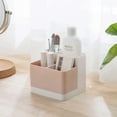 thumbnail image 3 of Desk Pencil Pen Holder, Modern Aesthetic Design Blends Style And Functionality, Multi-Functional Organizer For Office And Home (White+Pink), 3 of 5